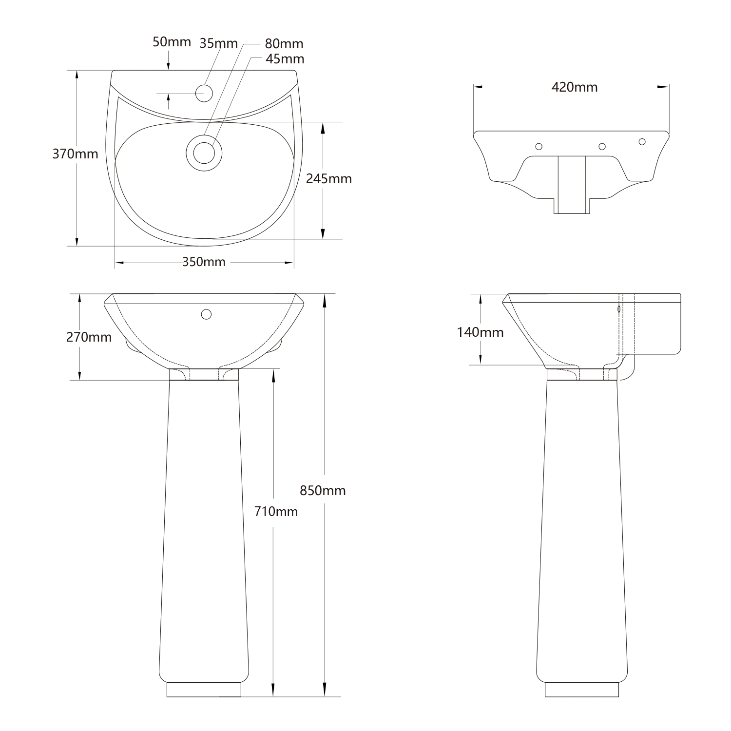 powder room small sink white oval 16 inches wall-mount sink made by meilong ceramics--professional basin supplier